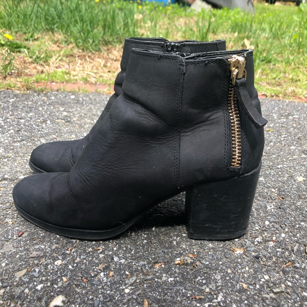 Also black booties